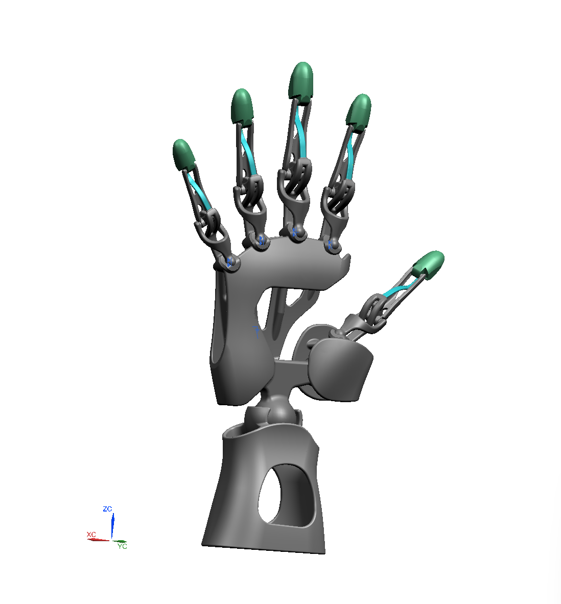 仿生手掌简易结构